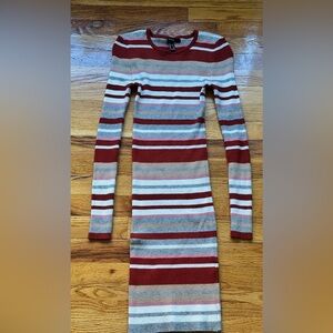 Forever 21 Red and White Striped Knit Top